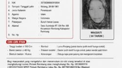 Lansia Asal Rembang Dilaporkan Hilang, Polisi Minta Bantuan Masyarakat