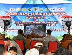 Sinergi Wujudkan Ketahanan Pangan, Polresta Cirebon Ikuti Panen Raya Jagung Serentak Bersama Presiden RI dan Kapolri