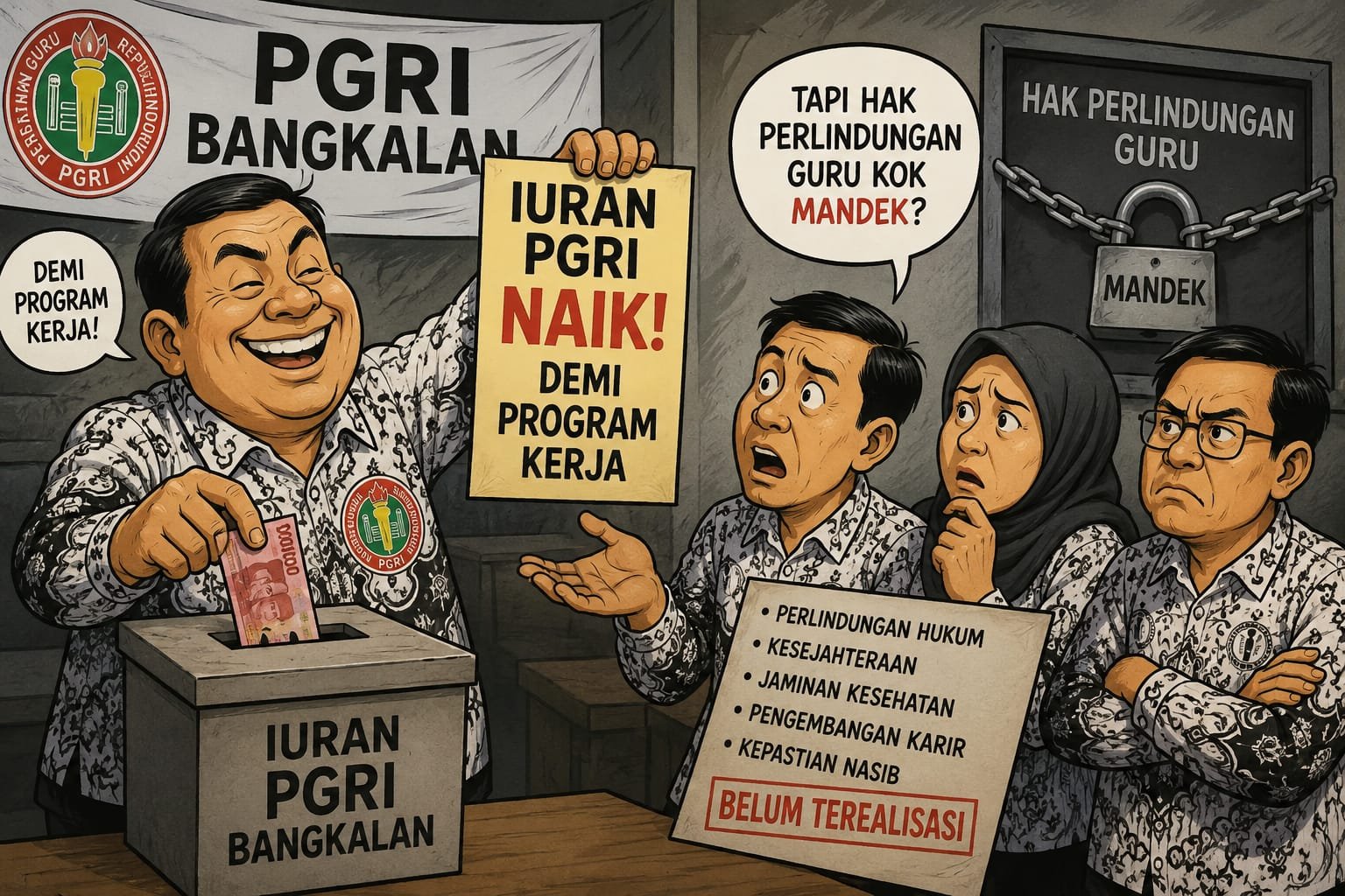 Dugaan Ketidakjelasan Iuran PGRI di Bangkalan Jadi Sorotan, Sejumlah Guru Pertanyakan Transparansi dan Manfaat Program