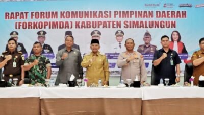 Pimpin Rakor Forkopimda, Bupati Anton Achmad Saragih Ajak Semua Pihak Jaga Kekompakan dan Kamtibmas di Simalungun