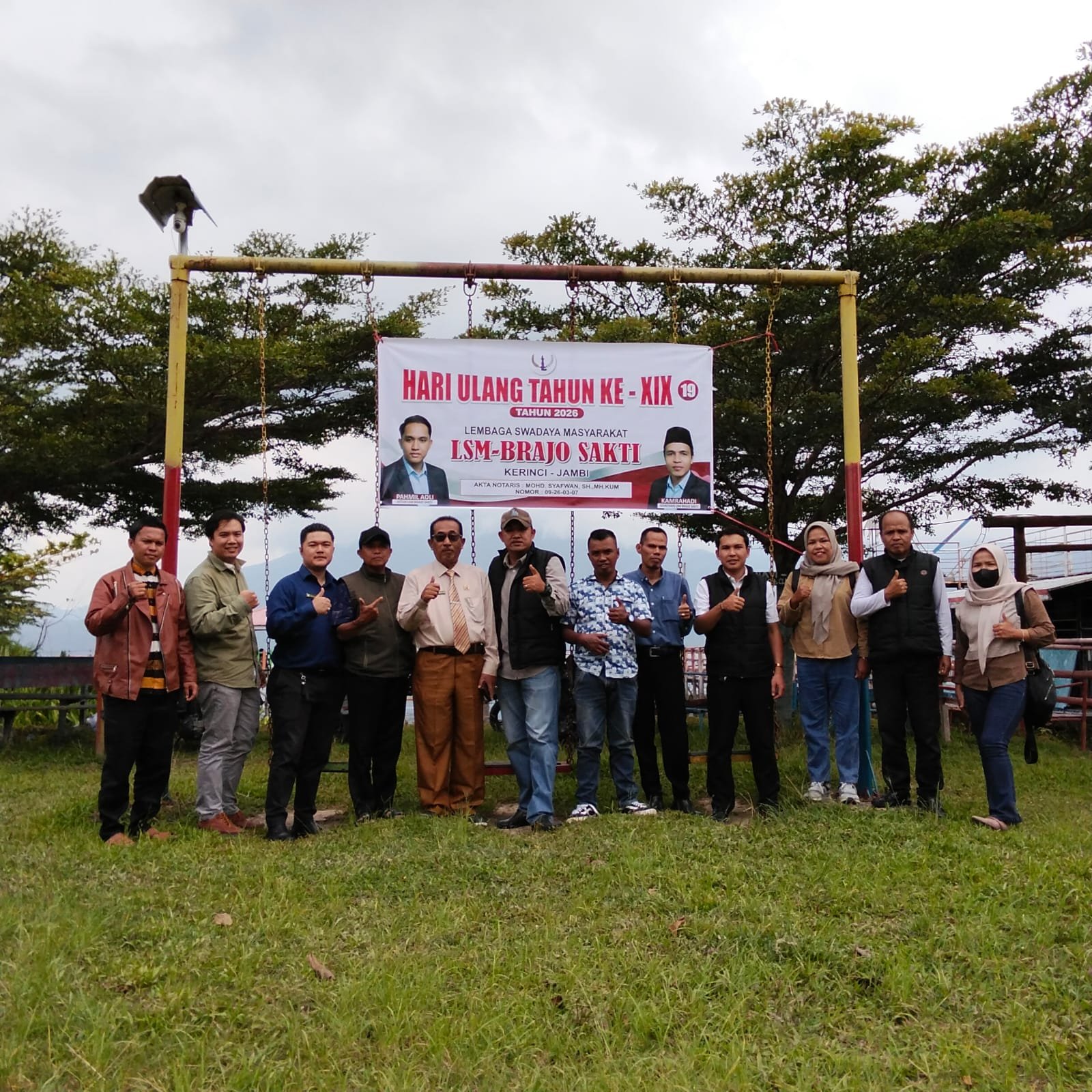 HUT Ke-19 LSM Brajo Sakti Kerinci, Teguhkan Semangat Pengabdian dan Peran Generasi muda
