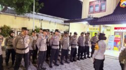 Kapolsek Sedati Pimpin Apel Pergeseran Pasukan Pengamanan Pilkades Serentak 2026