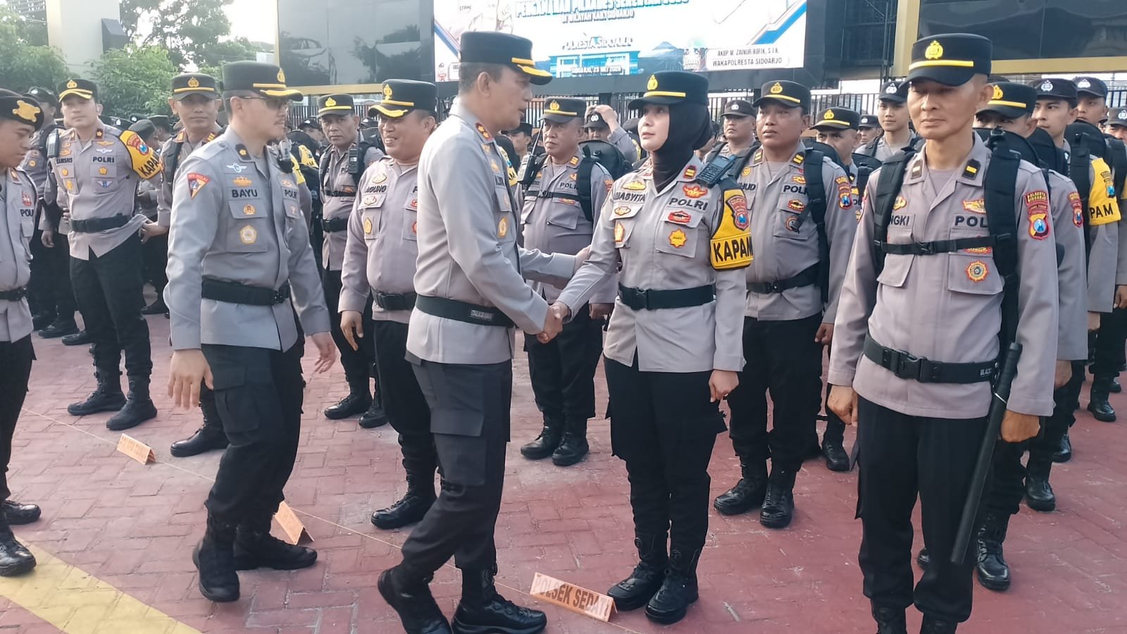Kapolsek Sedati Tekankan Pengamanan Humanis dalam Pilkades Serentak 2026