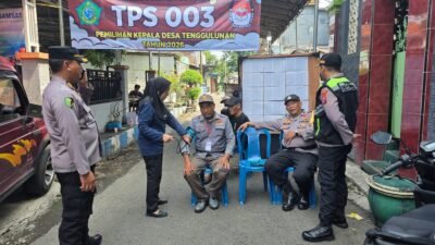 Dokkes Polresta Sidoarjo Gelar Patroli Bakti Kesehatan di TPS Pilkades Serentak 2026