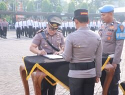 Kapolres Pimpin Sertijab PJU Dan Kapolsek Jajaran : Tingkatkan Pelayanan Publik Humanis Dan Responsif