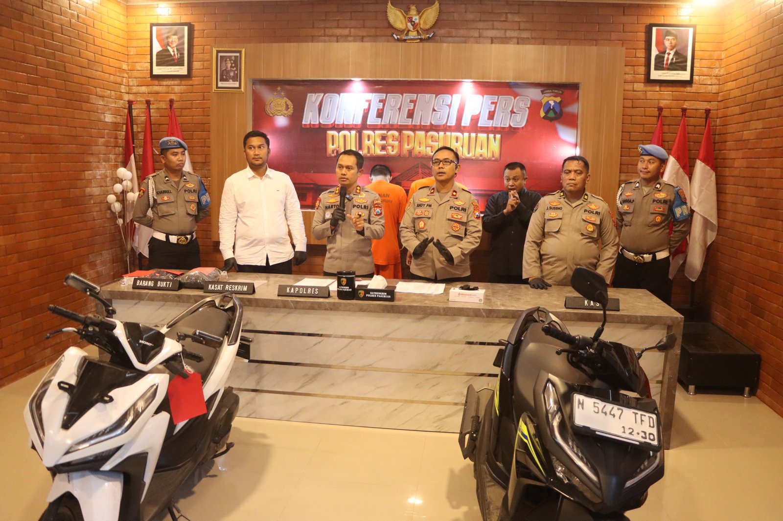 Ungkap 3 Kejahatan Jalanan, Polres Pasuruan Tangkap Pelaku Begal dan Curanmor