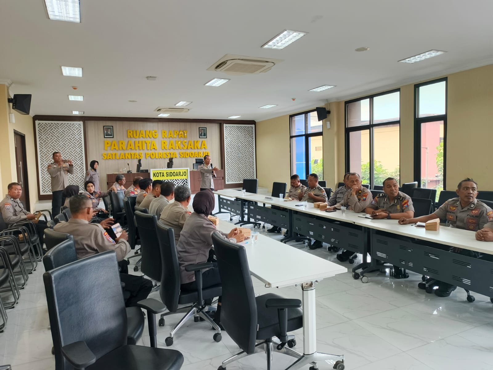 Polresta Sidoarjo Sosialisasikan KUR Himbara kepada Kelompok Tani Binaan
