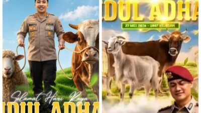 Polres Tanjung Perak dan Satresnarkoba Peringati Idul Adha dengan Penyembelihan Hewan Qurban