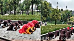 57 Bhikkhu IWFP 2026 Tiba di Muntilan, Besok Naik ke Puncak Borobudur Usung Spirit Perdamaian Dunia