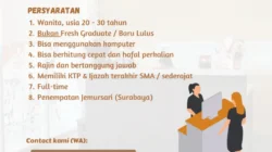 Lowongan Admin Kasir Kamalaya Family Reflexology Surabaya, Penempatan Jemursari