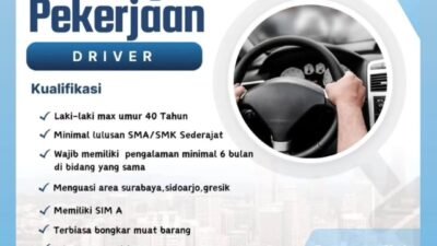 Lowongan Kerja Driver Satelit Thinner Penempatan Driyorejo Gresik