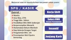Walk-in Interview Metoocel Semarang Dibuka 11–12 Mei 2026, Cari SPG/Kasir untuk Penempatan Mal Ciputra