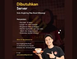 Lowongan Kerja Server Soto Angkring Mas Boed Semarang, Simak Persyaratannya