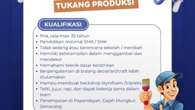 Lowongan Kerja Semarang: Booba Bloom Buka Posisi Tukang Produksi, Simak Syaratnya