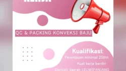 Lowongan Kerja Bandung 2026: Dibutuhkan QC & Packing Konveksi Baju, Simak Kualifikasinya