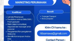 Lowongan Kerja Marketing Perumahan di Samawa Hill, Fresh Graduate Dipersilakan Melamar