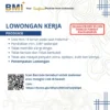 Lowongan Kerja PT BMI Lamongan 2026, Dibuka Posisi Produksi Minimal Lulusan SMP
