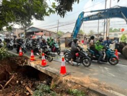 Dinas SDA DKI Gerak Cepat Tangani Jalan Amblas di Lenteng Agung, Perbaikan Permanen Dilakukan Malam Hari