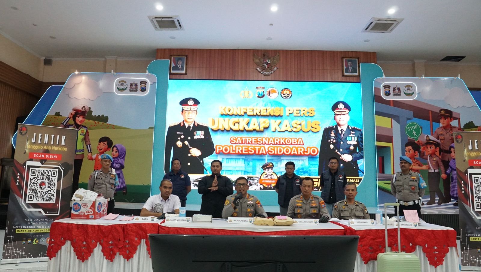 Polresta Sidoarjo Ungkap Peredaran Narkotika Jaringan Internasional, Dua WNA Ditangkap