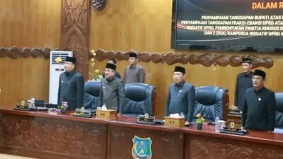 Paripurna III DPRD Tanjab Barat, Bupati Anwar Sadat Apresiasi Sinergi Fraksi dalam Pembahasan Ranperda