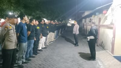 Polsek Gedangan dan 80 PAMTER Ranting Gedangan Gelar Apel Pasukan Antisipasi Pengesahan Warga Baru PSHT