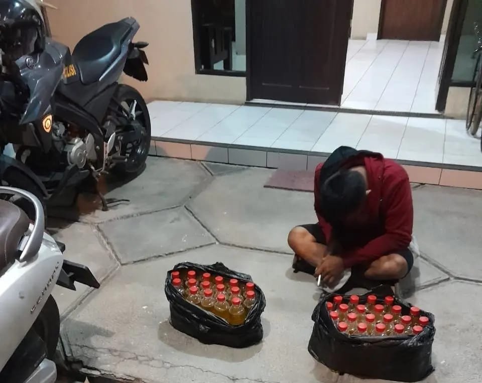 Sikap Tegas Polres Bantul, Berhasil Sita 216 Botol Miras