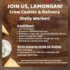 PHD Lamongan Buka Lowongan Crew Cashier & Delivery, Lulusan SMA/SMK Bisa Melamar