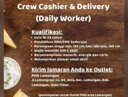 PHD Lamongan Buka Lowongan Crew Cashier & Delivery, Lulusan SMA/SMK Bisa Melamar