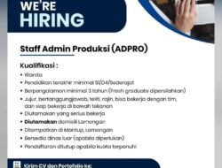Surya Pesona Kayu Nusantara Buka Lowongan Staff Admin Produksi, Penempatan di Mantup Lamongan