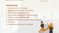 Lowongan Kerja Surabaya: Kamalaya Family Reflexology Buka Rekrutmen Admin Kasir, Simak Syaratnya