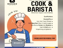 Mojako Buka Lowongan Kerja Cook dan Barista di Surabaya, Gaji Hingga Rp2,5 Juta per Bulan