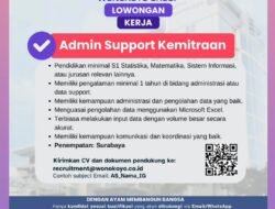 Wonokoyo Group Buka Lowongan Admin Support Kemitraan untuk Penempatan Surabaya