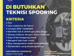 Masuka Tires Gresik Buka Lowongan Teknisi Spooring, Simak Syarat dan Cara Melamarnya