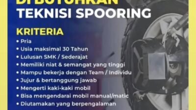 Masuka Tires Gresik Buka Lowongan Teknisi Spooring, Simak Syarat dan Cara Melamarnya