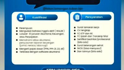 Lowongan Accounting PT Citi Plumb Lamongan, Pendaftaran Dibuka hingga 17 Juni 2026
