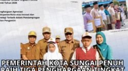 Pemkot Sungai Penuh Raih Tiga Penghargaan pada Peringatan HARGANAS 2026