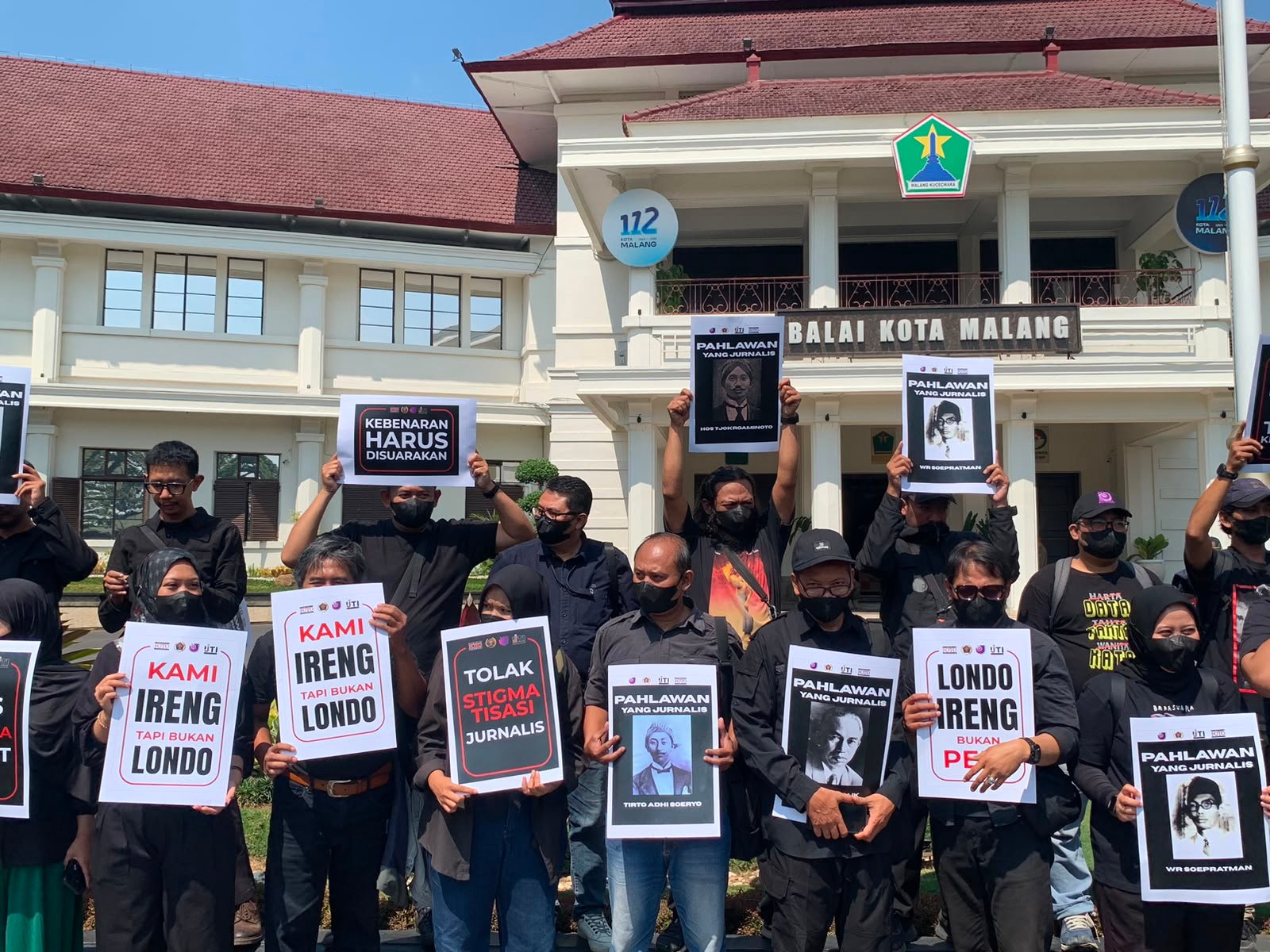 Wartawan: "Londo Ireng" Penghinaan Bagi Kami, Jurnalis Malang Raya Bersatu Gelar Aksi Damai