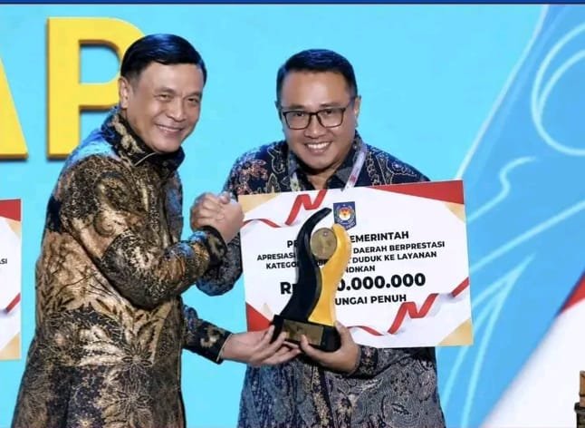 Sungai Penuh Raih Terbaik II Akses Pendidikan Regional Sumatera, Wako Alfin Bawa Pulang Insentif Rp1,5 Miliar
