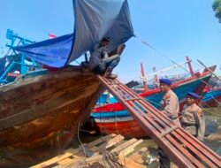 Polresta Pati Gencarkan SIPOLACEKAL, Cegah Kebakaran Kapal dari Aktivitas Pekerjaan Panas