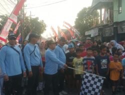 Ribuan Warga Pangeranan Bangkalan Tumpah Ruah Ikuti Jalan Sehat HUT RI ke-81