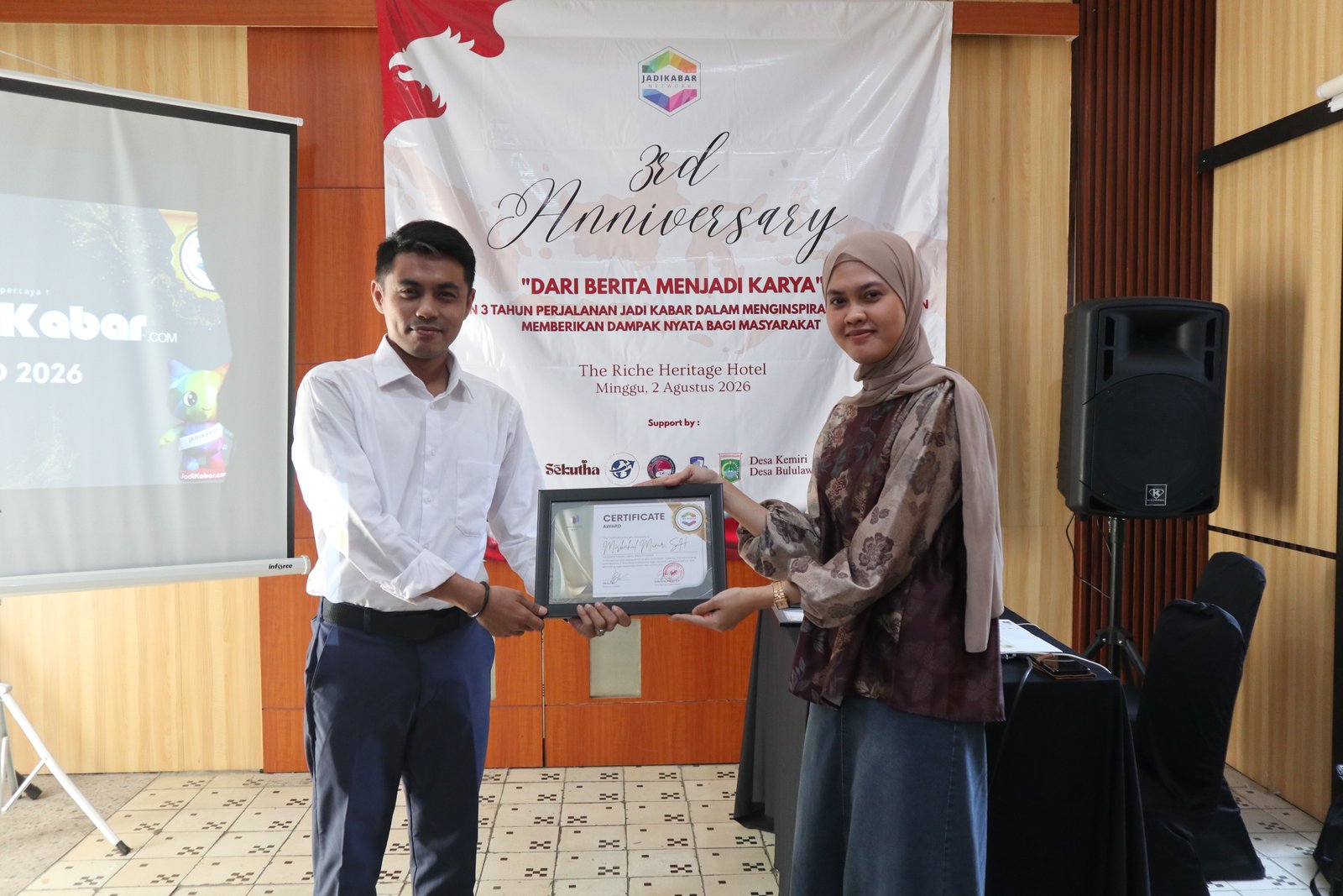 Prestasi Gemilang, Advokat Misbahul Munir, S.H. Sabet Penghargaan "Favorite Young Legal Practitioner" di Jaka Awards 2026